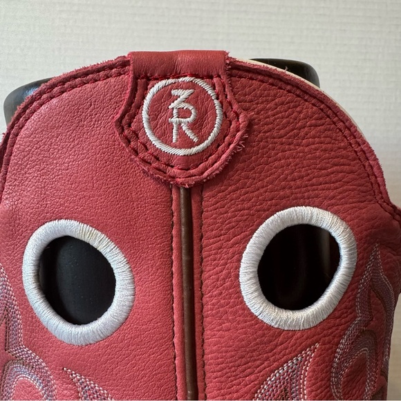 Tony Lama- NWT! Buckaroo Tall Pink/Brown Leather Cowgirl Boots- Sz. 7 - Picture 3 of 16